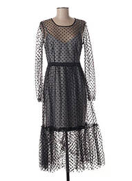 Rochie lungă mâneci lungi mâneci lungi negru IMPERIAL femeie