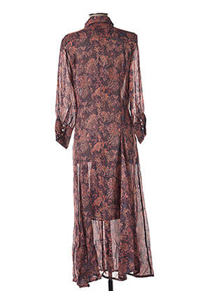 Rochie lungă mâneci lungi mâneci lungi maro IRO femeie
