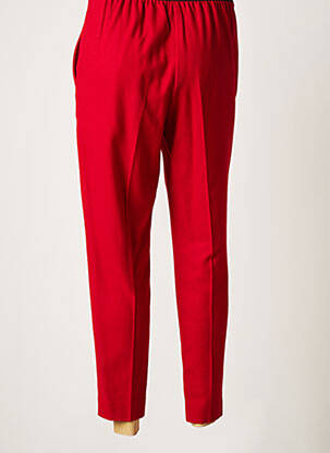 Pantalon drept talie elastică mărime normală roșu ATTIC AND BARN femeie