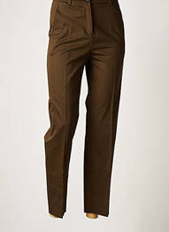 Pantalon chino țesătură poplin mărime normală verde MANGO femme