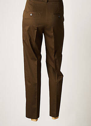 Pantalon chino țesătură poplin mărime normală verde MANGO femeie