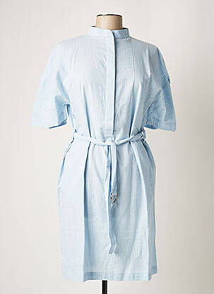 Rochie midi mâneci scurte mâneci scurte albastru DAY OFF femeie