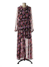 Rochie lungă negru DAY OFF femeie