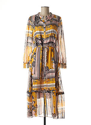 Rochie midi galben SECOND FEMALE femeie