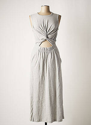 Rochie lungă gri ALEXANDER WANG femeie