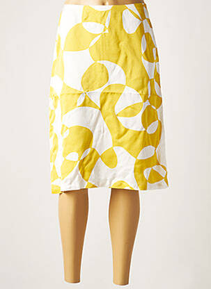 Fustă midi galben BELLEROSE femeie