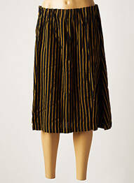 Fustă midi talie elastică negru BELLEROSE femeie