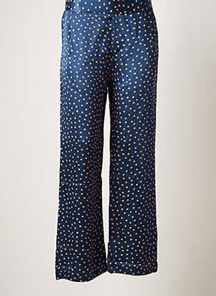 Pantalon larg albastru RABENS SALONER femeie