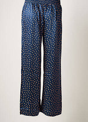Pantalon larg albastru RABENS SALONER femeie