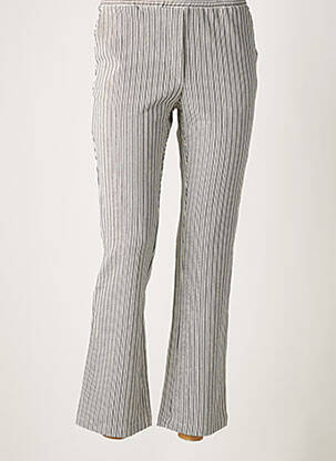 Pantalon 7/8 alb NATHALIE VLEESCHOUWER femeie