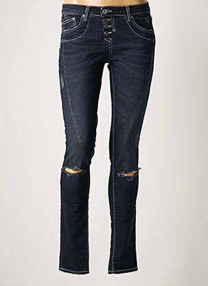 Blugi cu croială slim albastru PLEASE femeie