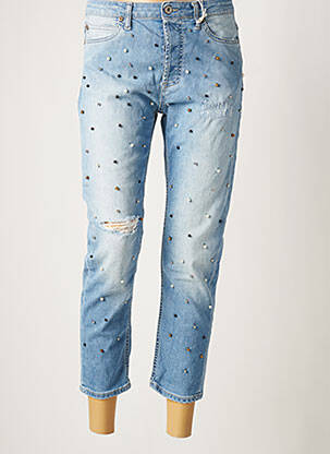 Pantalon trei sferturi albastru PLEASE femeie