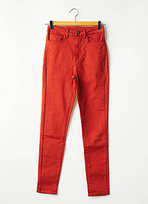 Pantalon trei sferturi portocalie VILA femeie