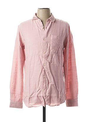 Cămașă cu mâneci lungi roz KNOWLEDGE COTTON APPAREL bărbat