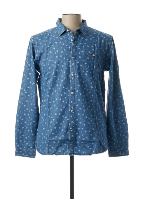 Cămașă cu mâneci lungi albastru KNOWLEDGE COTTON APPAREL bărbat