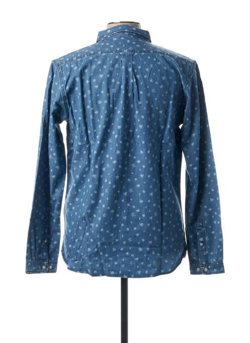 Cămașă cu mâneci lungi albastru KNOWLEDGE COTTON APPAREL bărbat