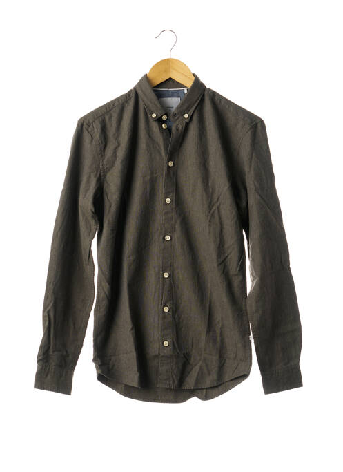 Cămașă cu mâneci lungi verde MINIMUM bărbat