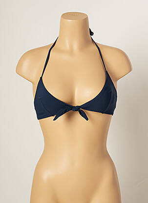 Sutien de costum de baie elasticitate top triunghiuri albastru NAELIE femeie