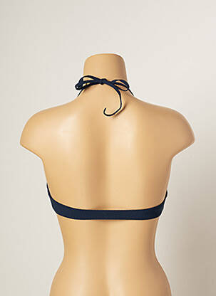 Sutien de costum de baie elasticitate top triunghiuri albastru NAELIE femeie