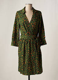 Rochie midi mâneci lungi mâneci lungi verde DAY OFF femeie