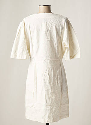 Rochie midi mâneci scurte mâneci scurte alb DAY OFF femeie