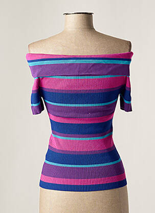 Top elasticitate mâneci scurte violet DAY OFF femeie