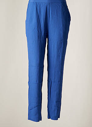Pantalon slim talie elastică albastru DAY OFF femeie