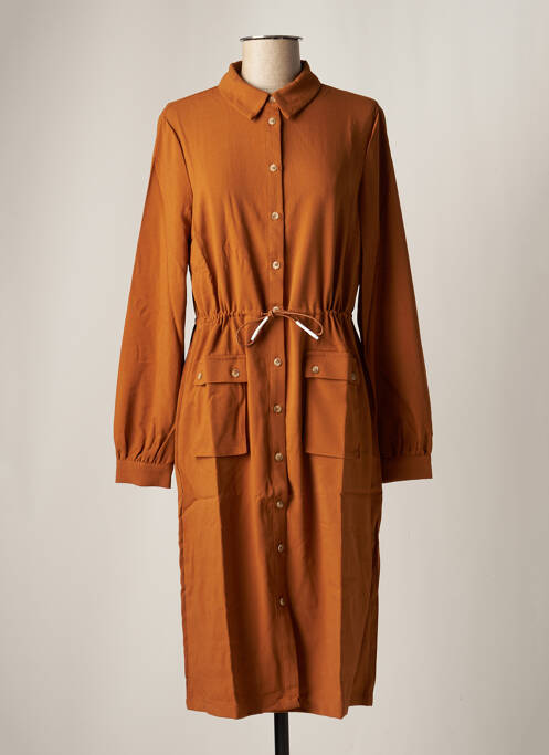 Rochie midi maro VILA femeie