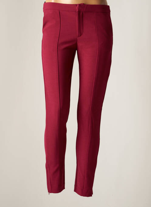 Pantalon slim elasticitate mărime normală roșu DAY OFF femme