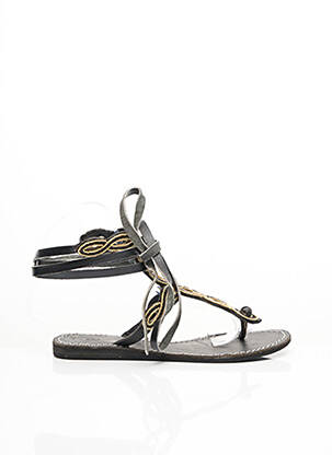 Șlapi negru LAIDBACK LONDON femeie