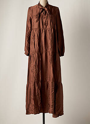 Rochie lungă maro LA FEE MARABOUTEE femeie