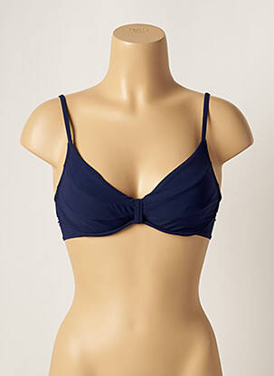 Sutien de costum de baie bretele elastice reglabile albastru LOU femeie