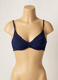 Sutien de costum de baie bretele elastice reglabile albastru LOU femme