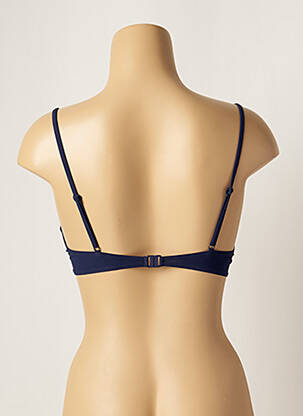 Sutien de costum de baie bretele elastice reglabile albastru LOU femeie