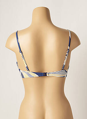 Sutien de costum de baie bretele elastice reglabile albastru LOU femeie