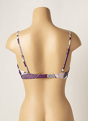 Sutien de costum de baie bretele elastice reglabile violet LOU femeie