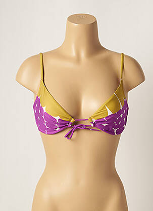 Sutien de costum de baie bretele elastice reglabile violet LOU femeie
