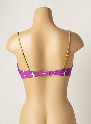 Sutien de costum de baie bretele elastice reglabile violet LOU femeie