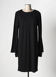 Rochie midi imprimeu fantezie mâneci lungi negru LA FEE MARABOUTEE femme