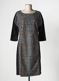 Rochie midi mâneci 3/4 mâneci 3/4 gri LA FEE MARABOUTEE femme