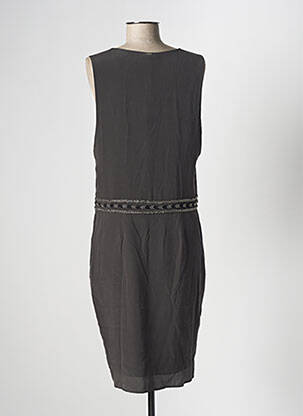 Rochie midi fără mâneci fără mâneci gri IKKS femeie