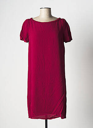 Rochie scurtă mâneci scurte mâneci scurte roz IKKS femeie