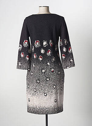 Rochie midi mâneci 3/4 mâneci 3/4 gri LA FEE MARABOUTEE femeie