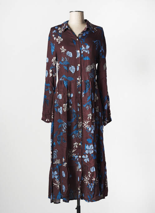 Rochie lungă maro LA FEE MARABOUTEE femeie