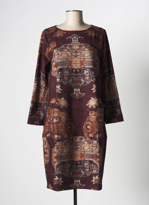 Rochie midi maro LA FEE MARABOUTEE femeie