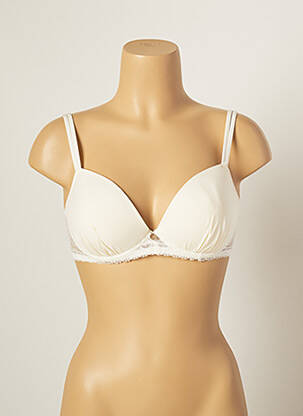 Sutien efect material satinat top sutien modelat bej IMPLICITE femeie