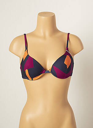 Sutien de costum de baie elasticitate top sutien modelat albastru VANITY FAIR femeie