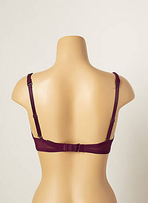 Sutien efect material satinat top sutien modelat violet IMPLICITE femeie