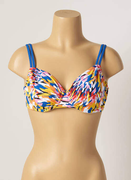 Sutien de costum de baie sutien cupe întregi cu decolteu înalt sutien cupe întregi cu decolteu înalt albastru BESTFORM femme