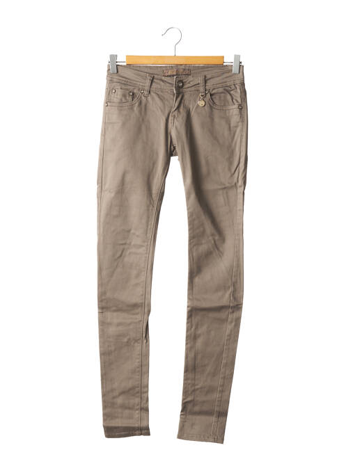 Pantalon slim maro REALS JEANS femeie